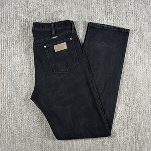 Vintage‎ Wrangler Jeans Men's 33x36 Black Denim 13MWZ Cowboy Cut Made In USA